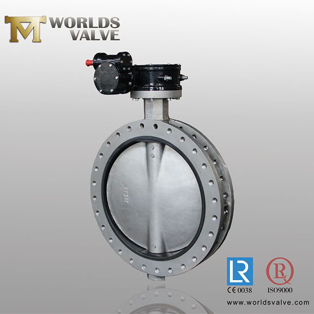 SS 디스크가있는 이중 플랜지 U 형 버터 플라이 밸브