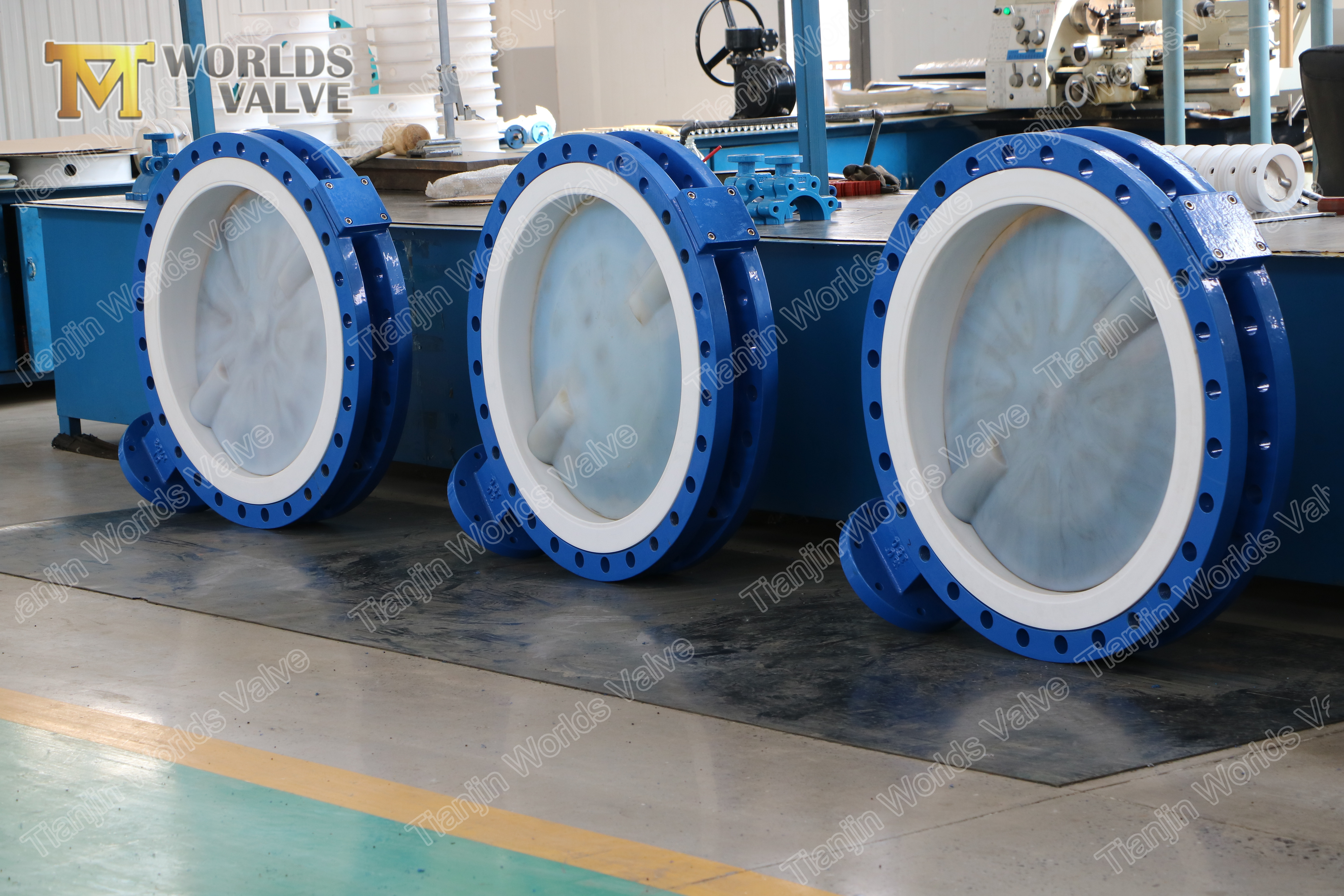 5 Full PFA Lined Wafer Type Butterfly Valve.