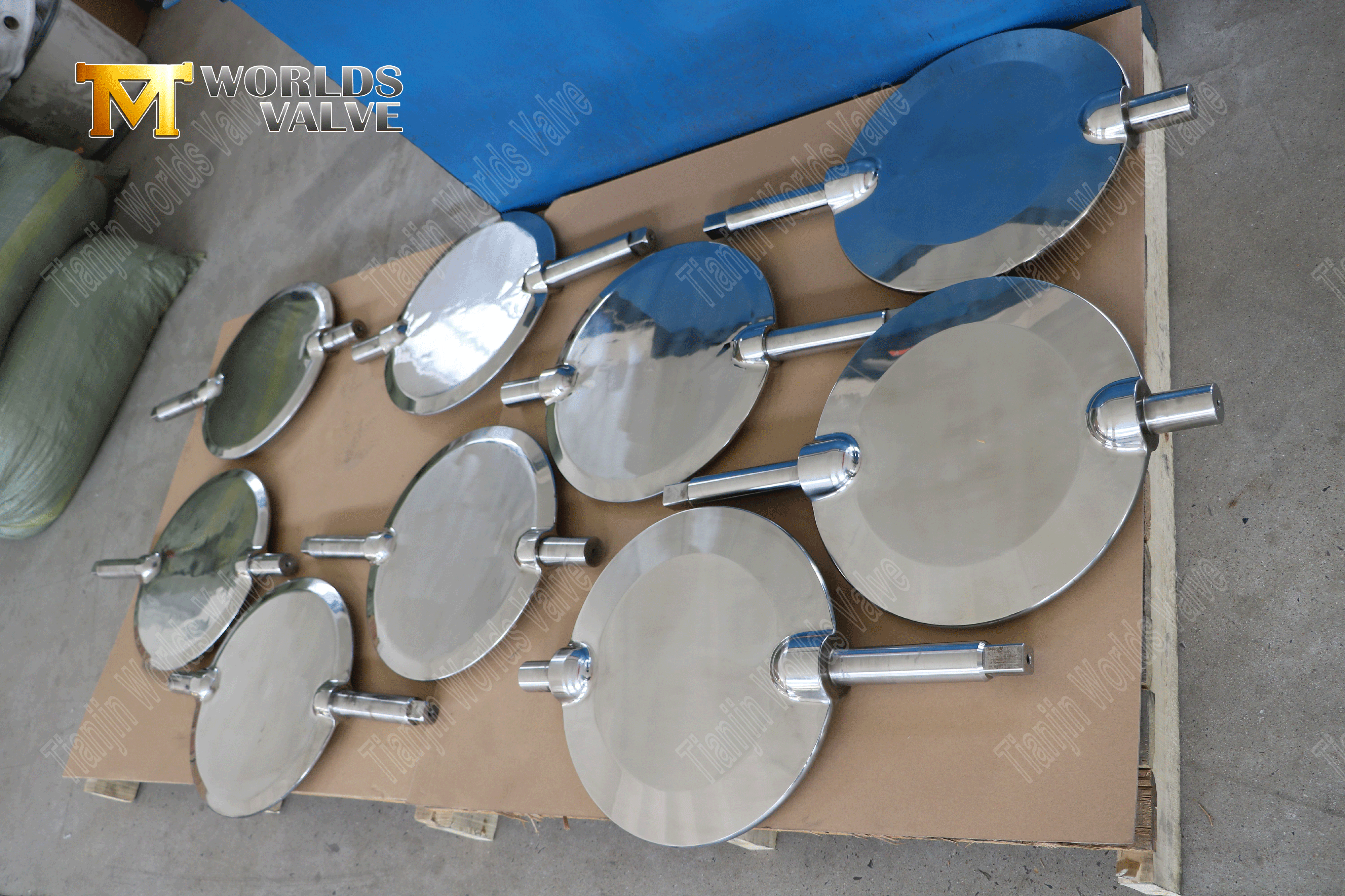 광택 디스크 및 공압식 액추에이터가 포함된 PTFE 라이닝 버터플라이 밸브-1 (10)