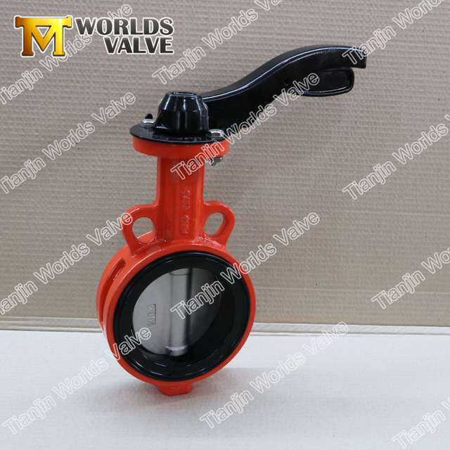 알루미늄 레버 Penstock 고무 시트 버터 플라이 밸브