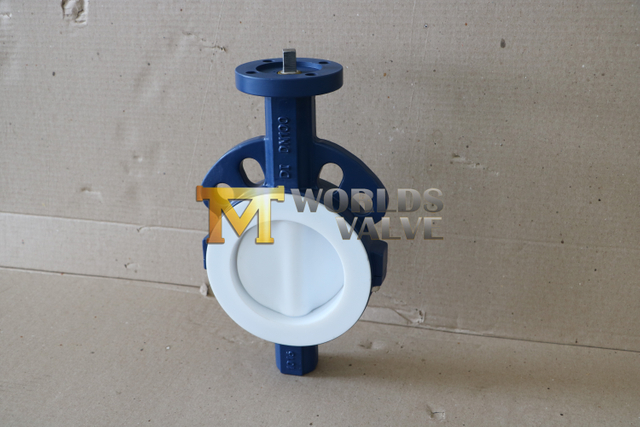 동심 PTFE 코팅 고성능 버터플라이 밸브