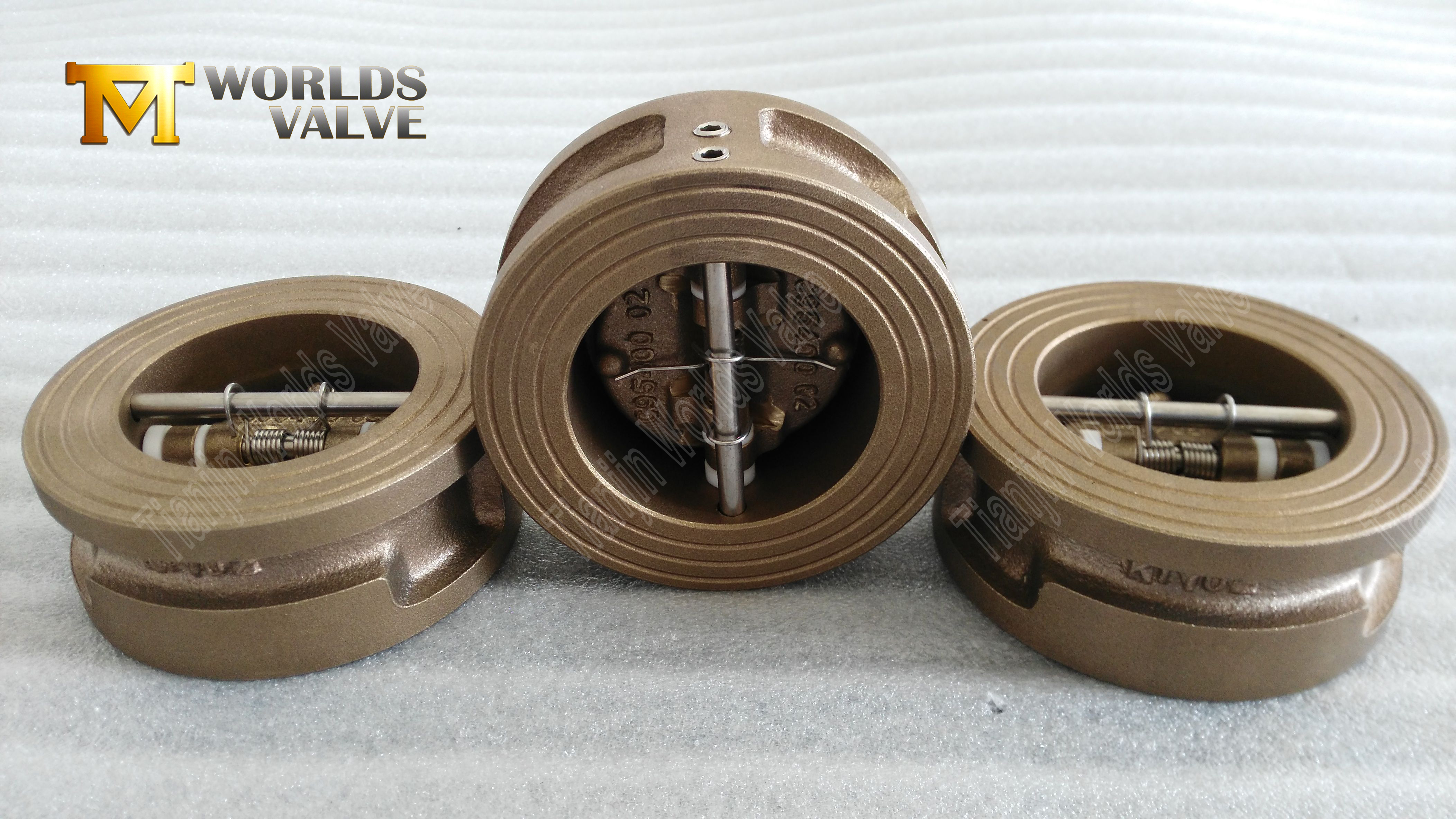 높은 밀봉 성능 알루미늄 청동 듀얼 플레이트 체크 밸브 -4