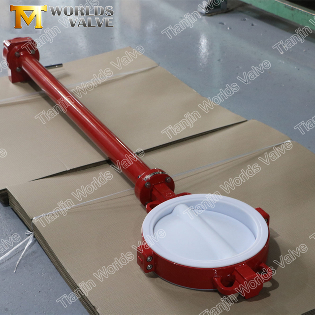 Teflon Lined Butterfly Valve Manufacturers-Teflon Lined Butterfly Valve가 확장 스템이 있습니다.