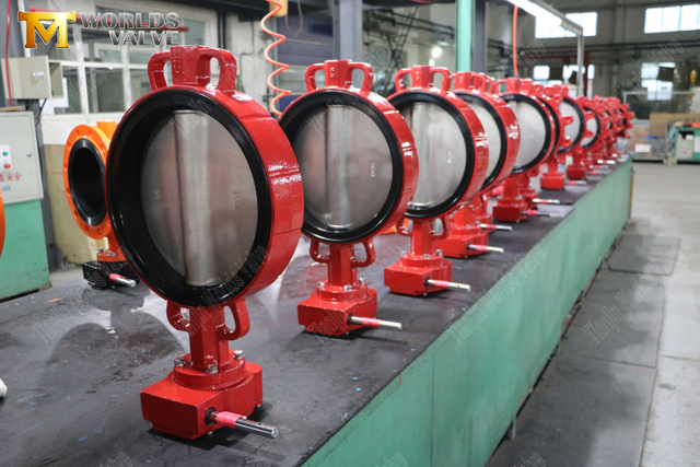 버터 플라이 밸브 제조업체 - 웨이퍼 타입 기어 운영자가있는 소프트 백 시트 버터 플라이 밸브