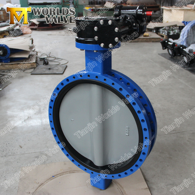 나일론 코팅 더블 플랜지 버터 플라이 밸브 Class125 Class150