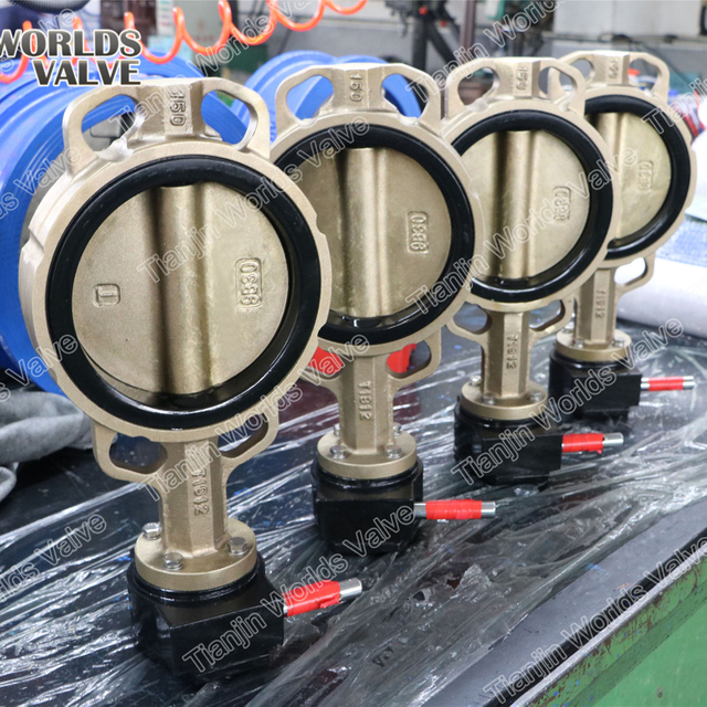 알루미늄 청동 B148 C95400 C95500 C95800 Butterfly Valves.