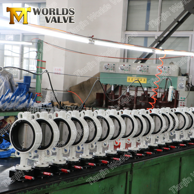 기어 박스 CF8M 디스크 나비 밸브 식품 학년 ACS 승인