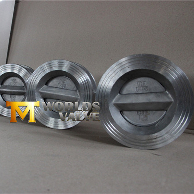 SS A351 CF8M 스테인레스 스틸 웨이퍼 체크 밸브