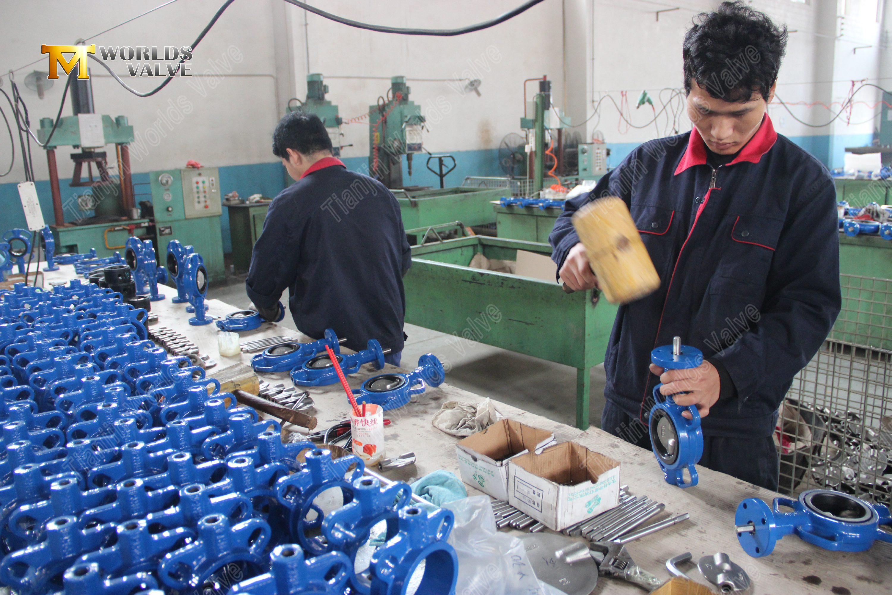 백업 EPDM 시트 레버 작동 내구성 설계가 있는 2개의 스템 웨이퍼 버터플라이 밸브 (9).jpg