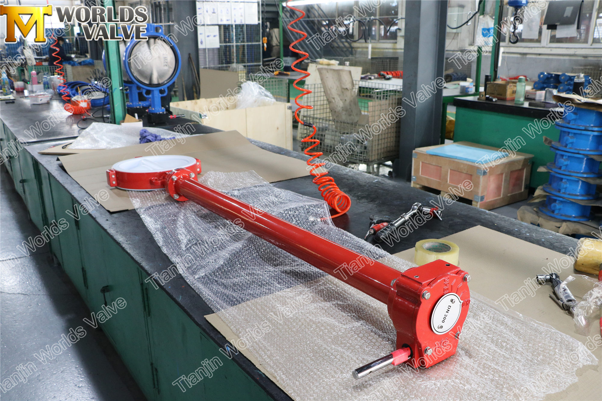 확장 줄기가있는 PTFE Lined Butterfly 밸브 (3)