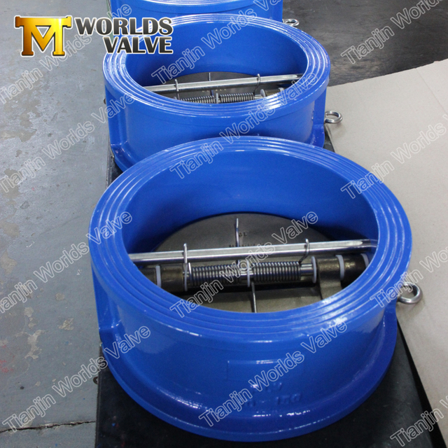 웨이퍼 듀얼 플레이트 탄성 장착 체크 밸브