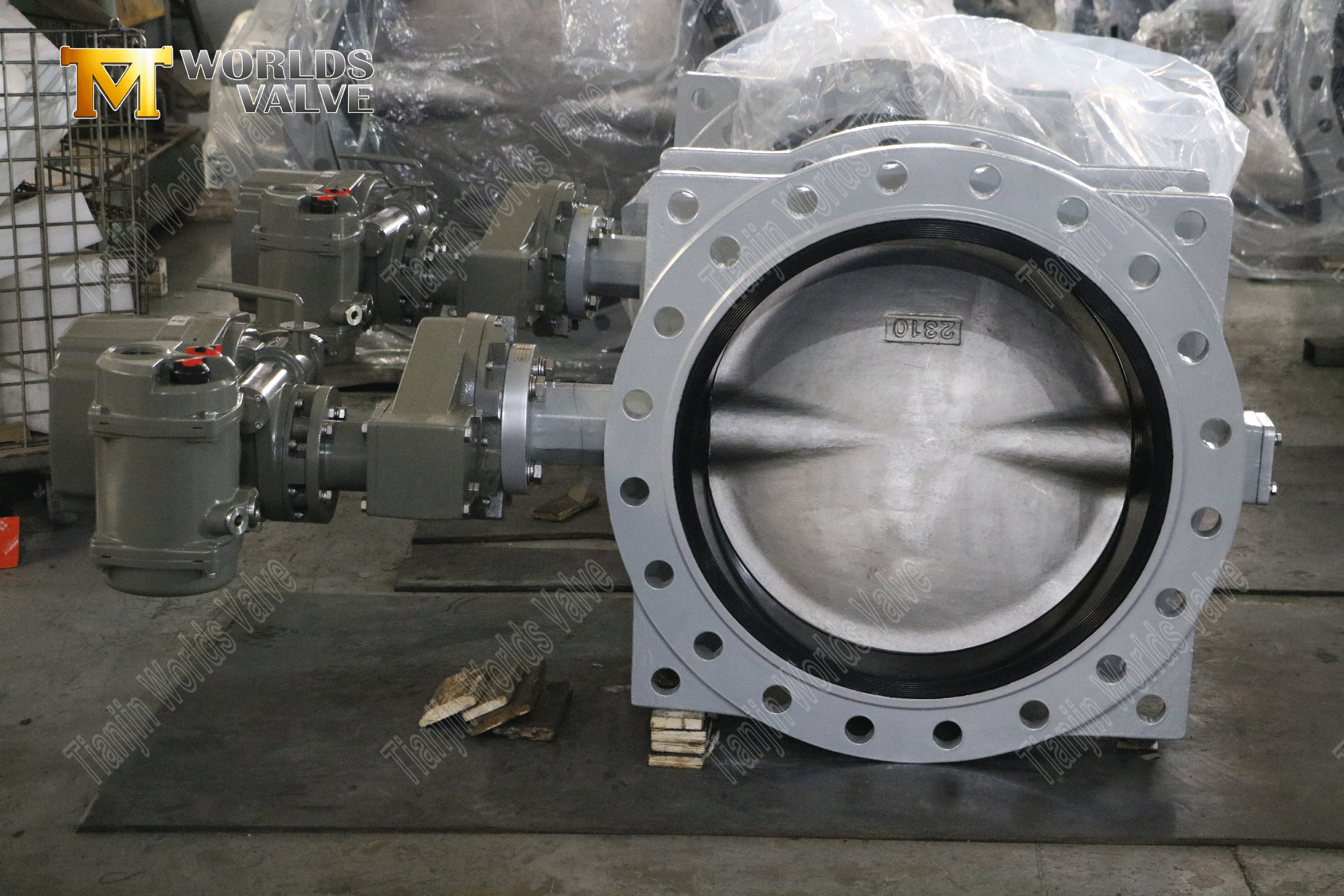 전동 나비 밸브 - 전기 액추에이터가있는 이중 플랜지 나비 밸브 (2)