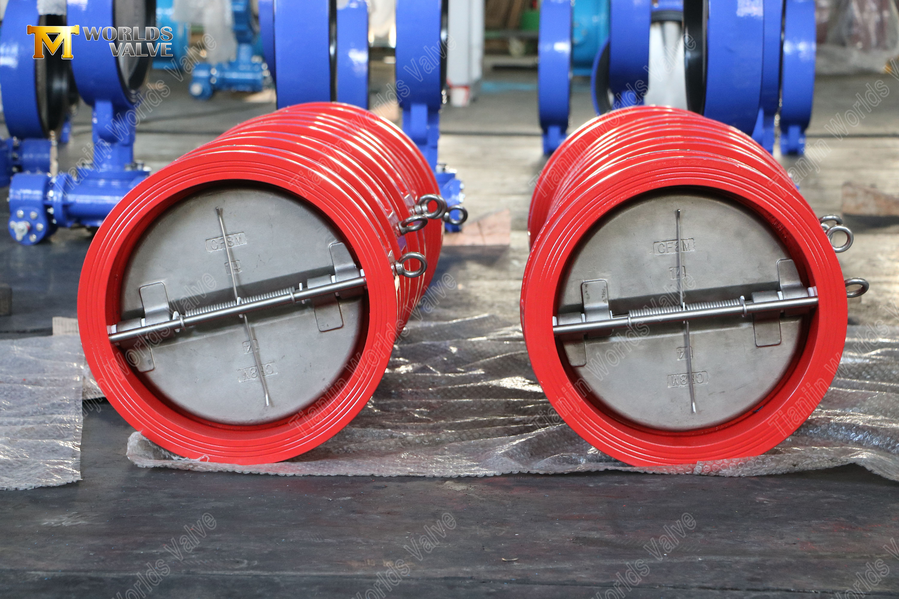 24-DN600-GGG40-바디-CF8M-디스크-이중-플레이트-웨이퍼-체크-밸브-PN10--신뢰할 수 있는-밸브-공급업체-4