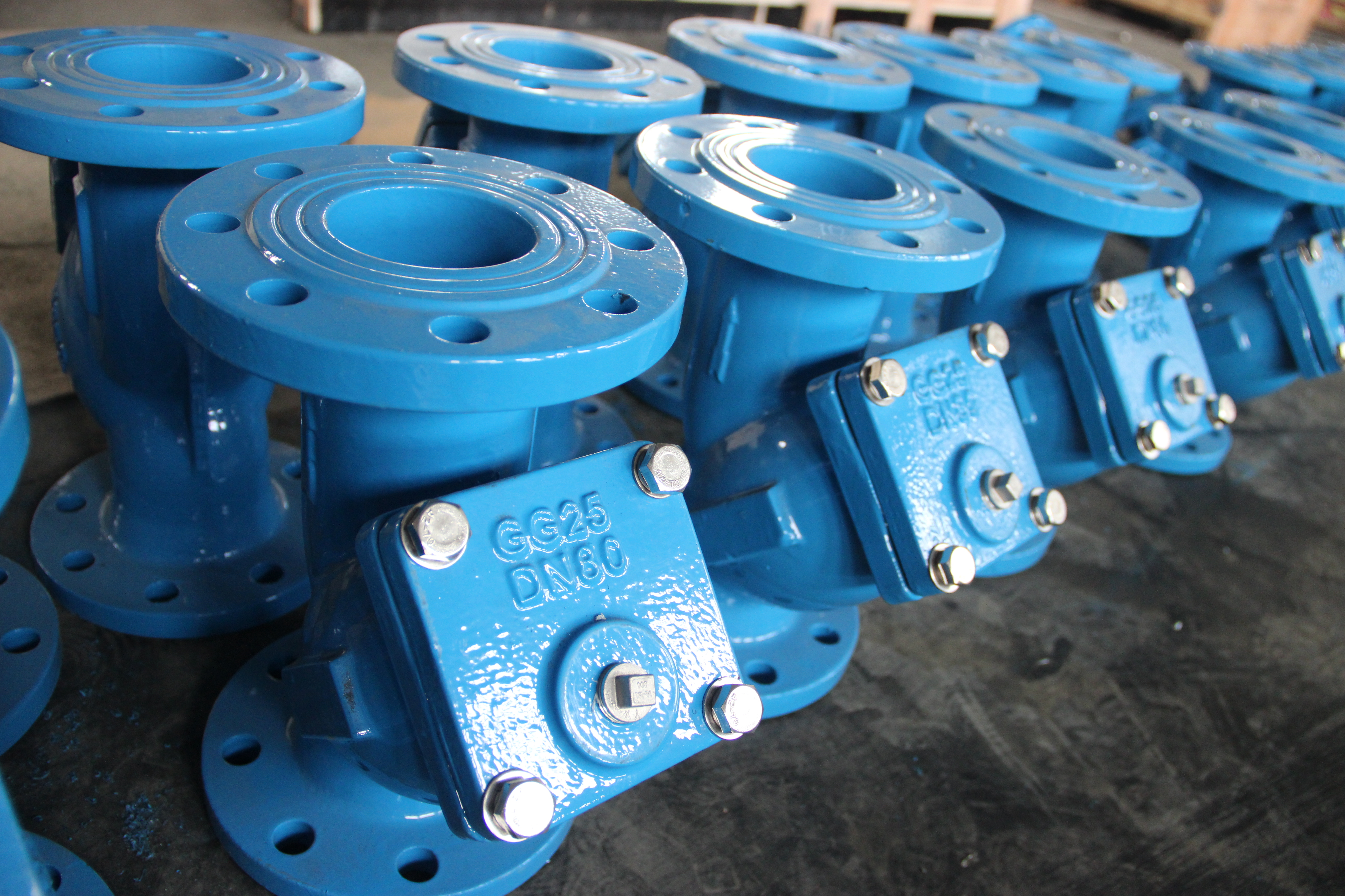 DN80 Y형 스트레이너 연성철 몸체 플랜지 연결 산업용 파이프라인 보호 (3).JPG