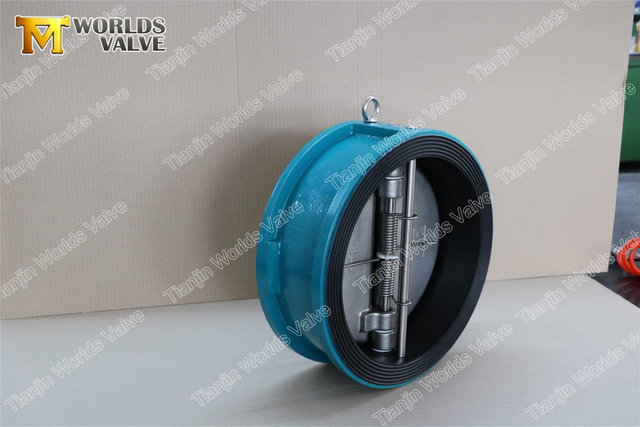 이중 도어 이중 플레이트 체크 밸브 전체 EPDM 고무 라이닝