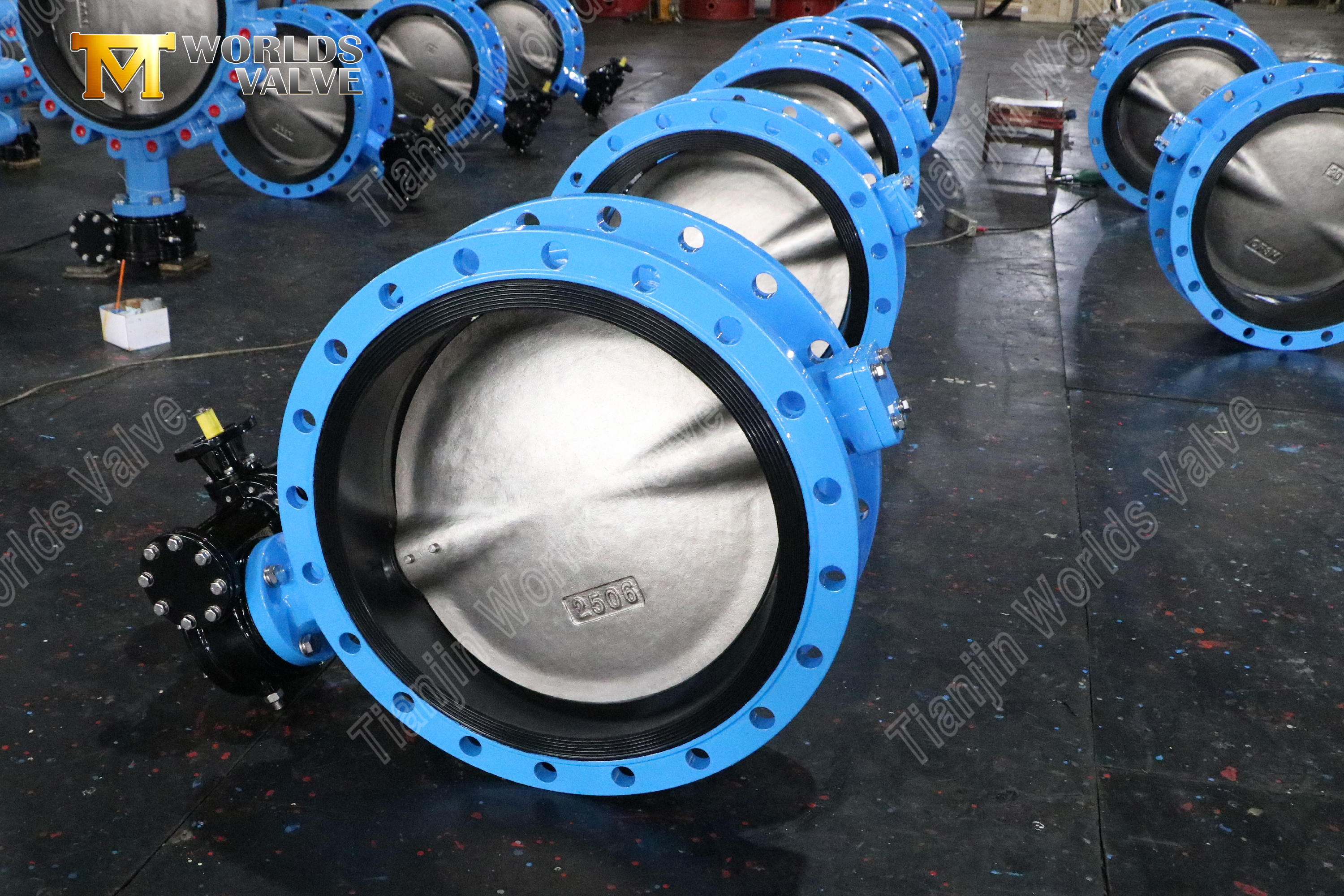 이중 플랜지형 버터플라이 밸브 -CF8M-Disc-1 포함