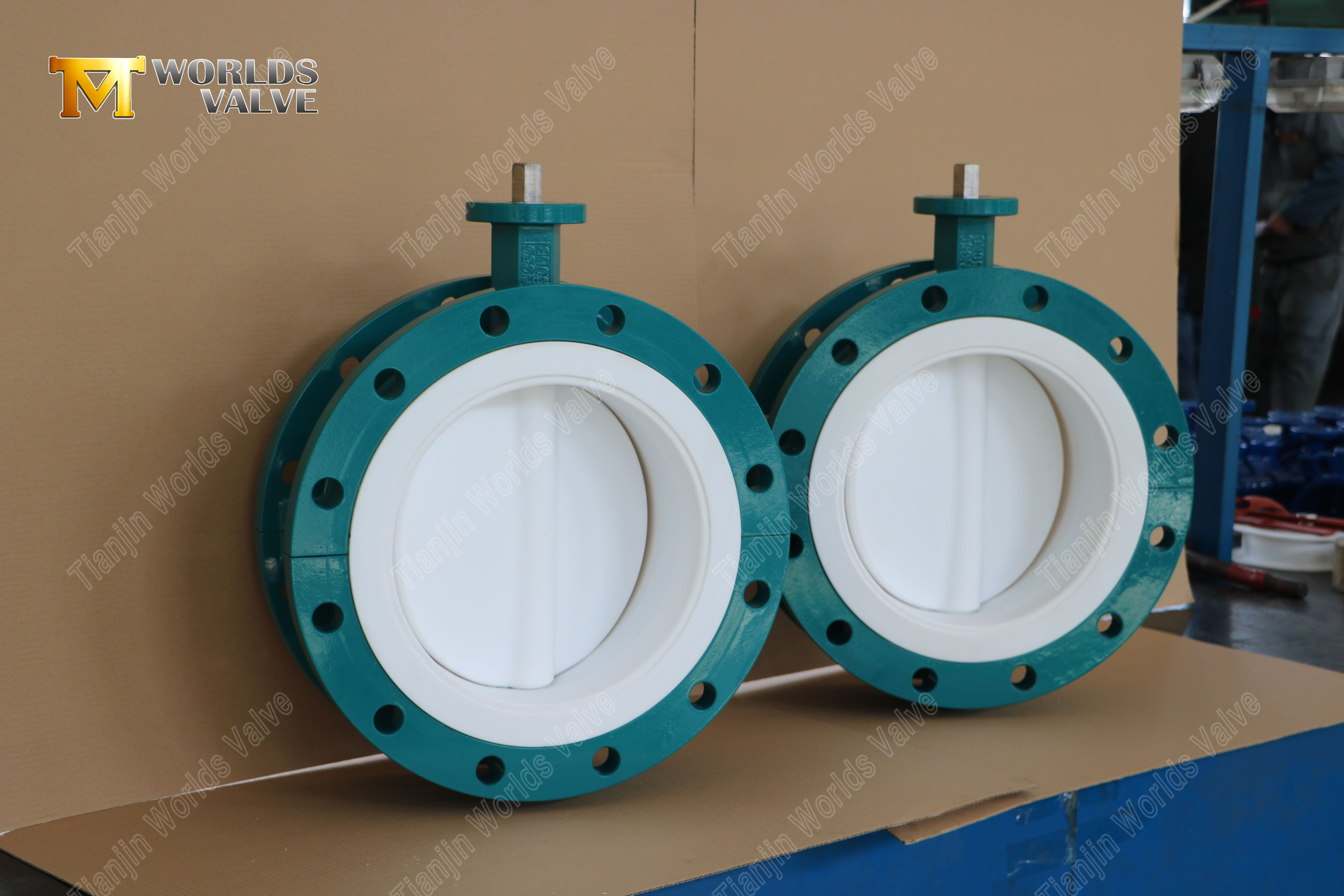 PTFE 라이닝 플랜지 버터플라이 밸브-1 (2)