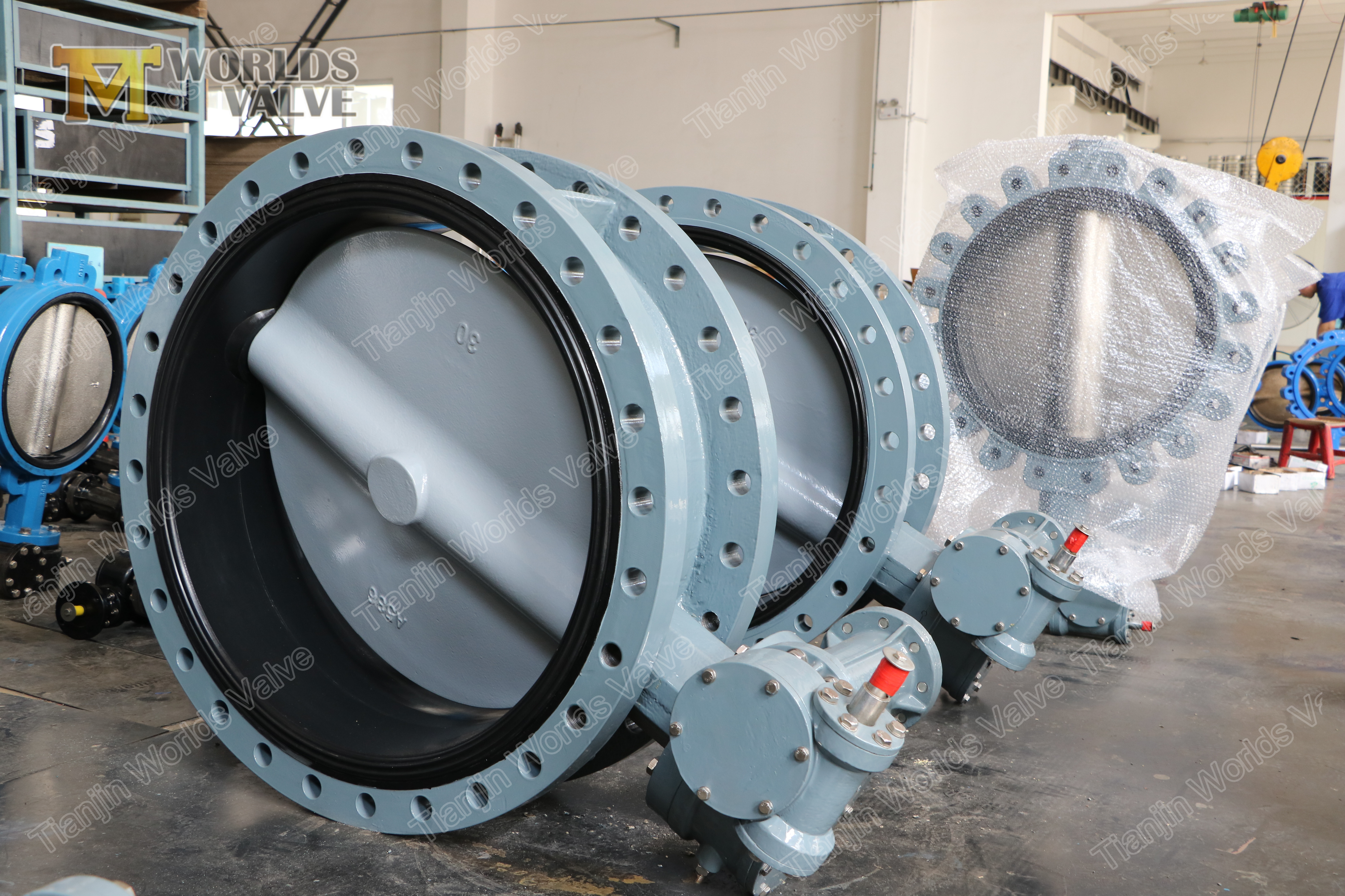 3 A536 A395 GJS400 GJS500 CF8 CF8M 연성 철제 버터 플라이 밸브,