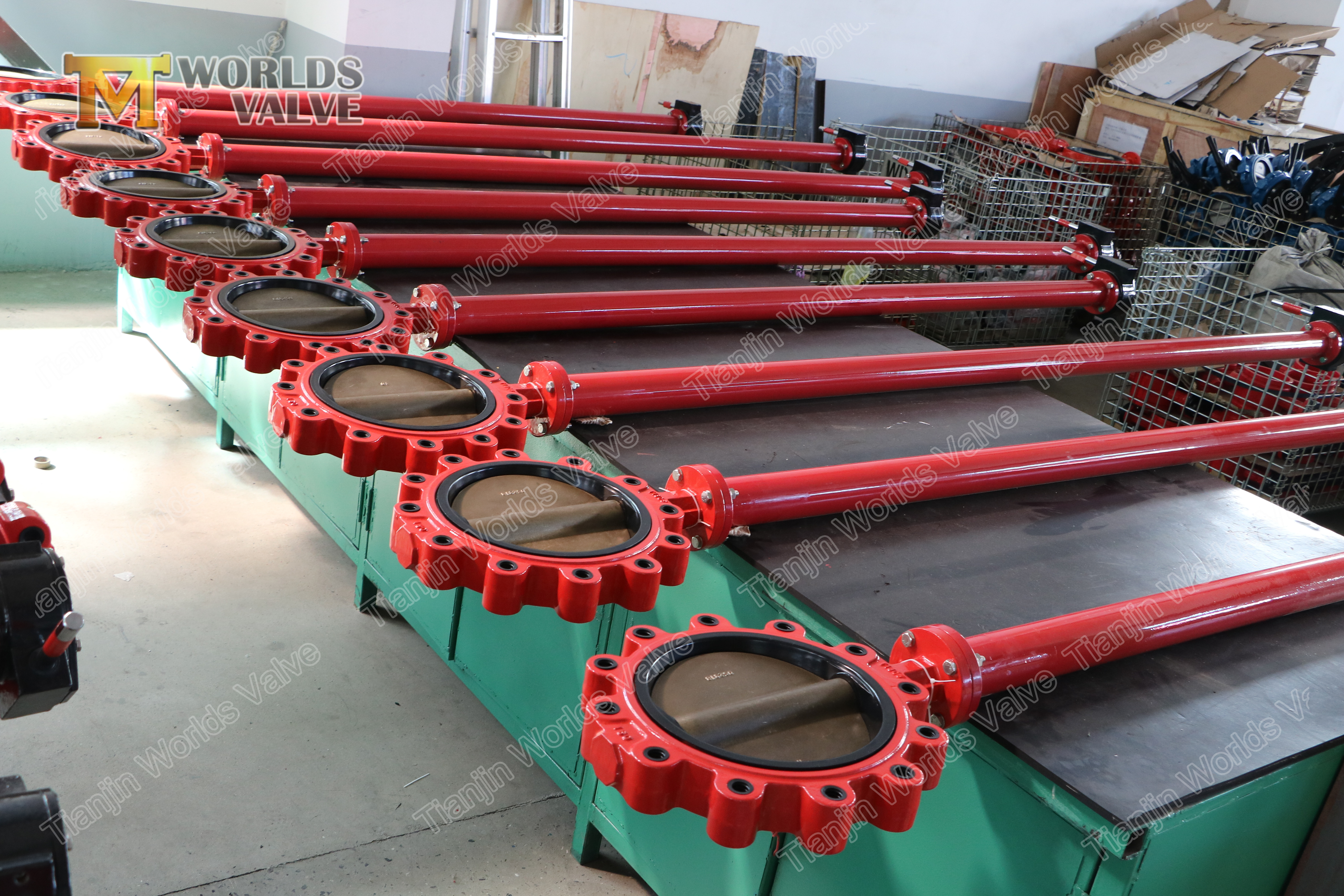 5 러그 나비 밸브와 손 레버와 함께