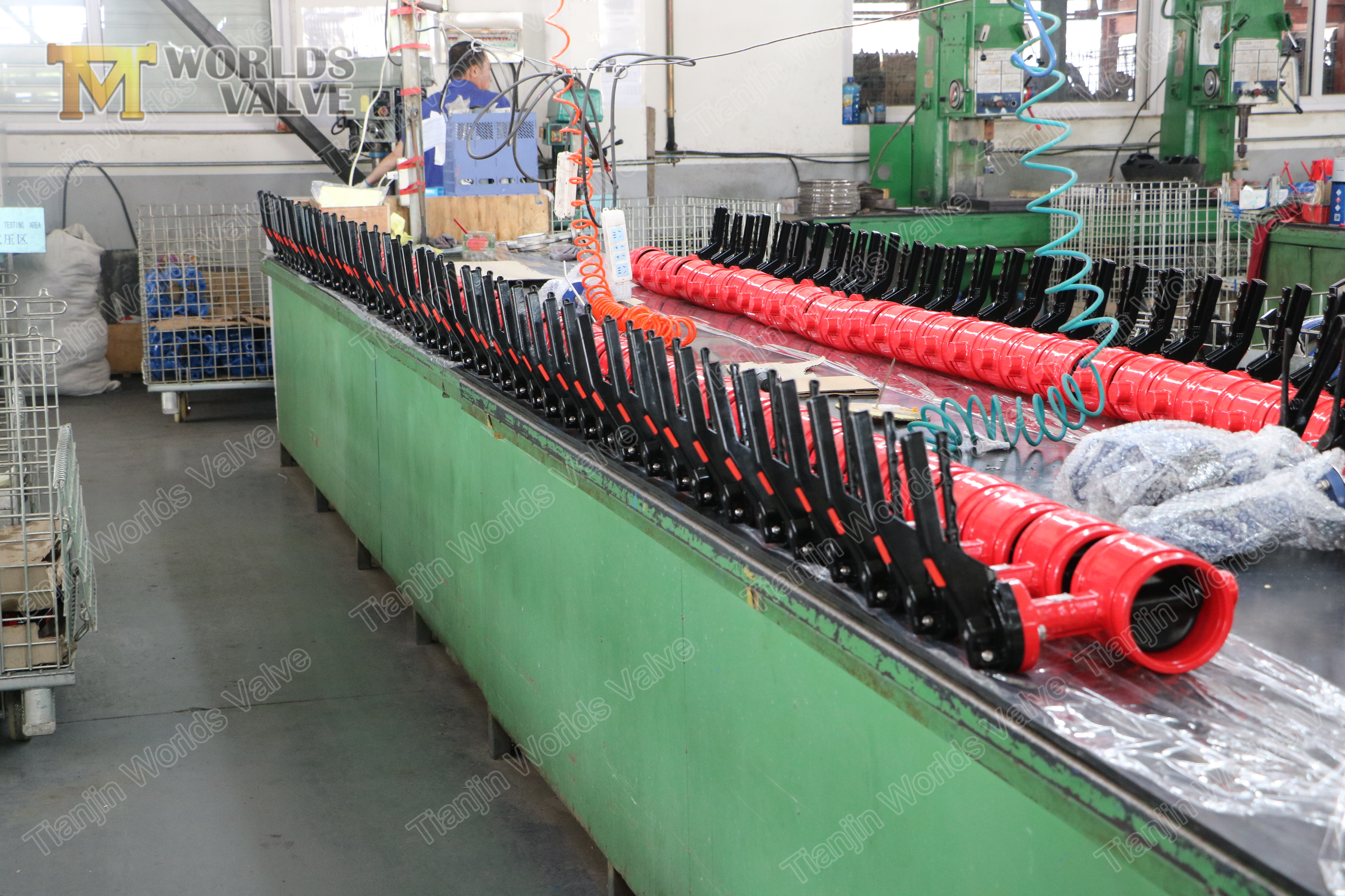 5 그루브 엔드 버터 플라이 밸브, epdmnbrviton buna 코팅 디스크