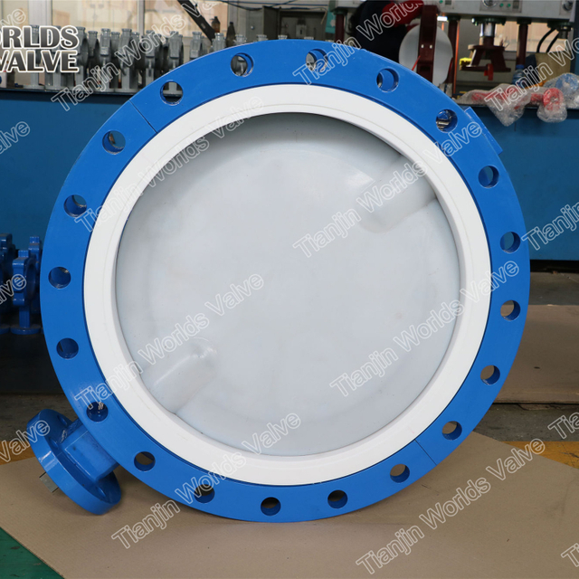 FDA 인증서로 강한 기준을위한 PFA 나비 밸브