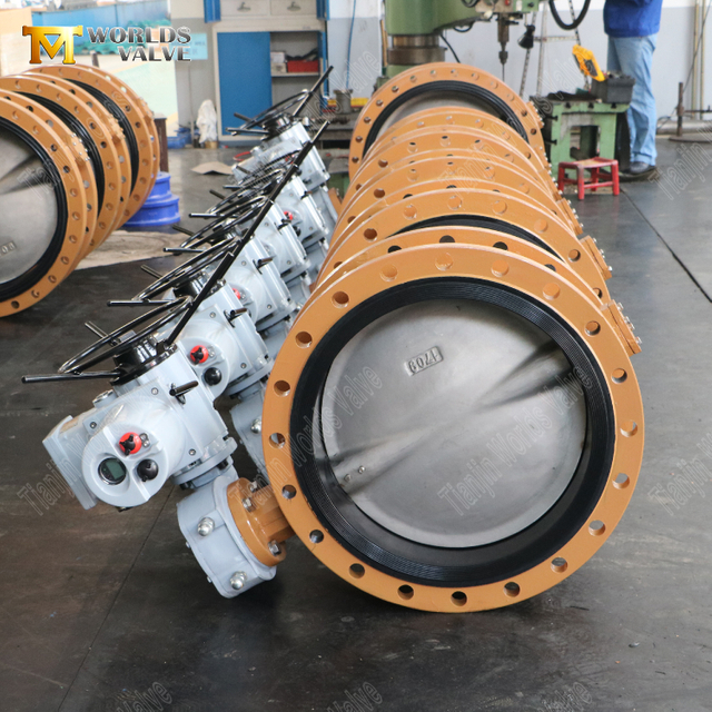 나비 밸브 - 전기 액추에이터 플랜지 타입 나비 밸브를위한 OEM 공장