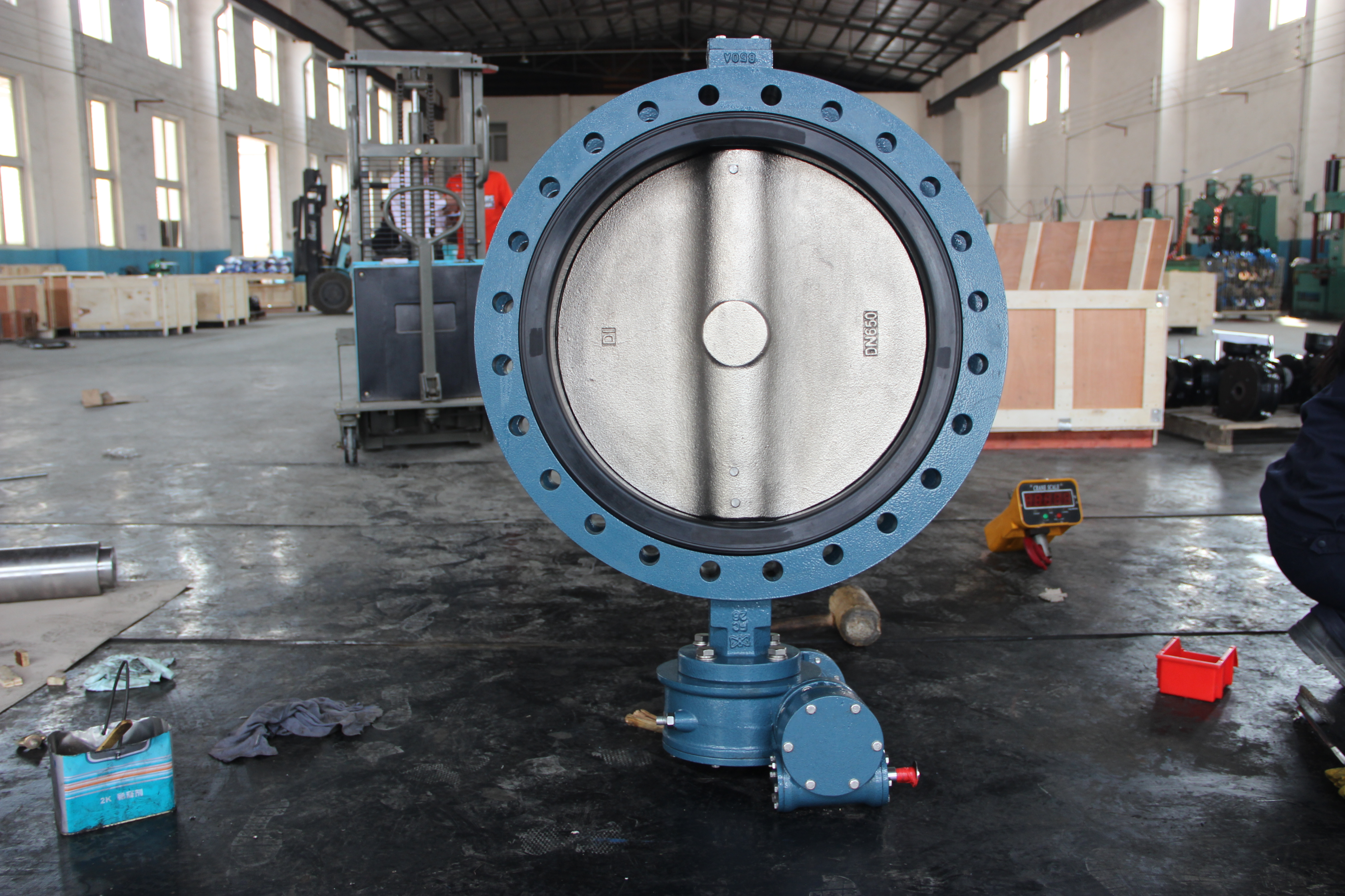 AWWA C504 표준 -2 (3)가있는 U 자 모양 나비 밸브