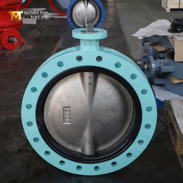 AWWA C504 표준이있는 U 자 모양 나비 밸브