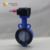 나일론 코팅 디스크 및 WCB 바디가있는 웨이퍼 나비 밸브 | 비용 효율적인 부식 저항