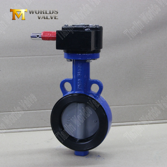 나일론 코팅 디스크 및 WCB 바디가있는 웨이퍼 나비 밸브 | 비용 효율적인 부식 저항