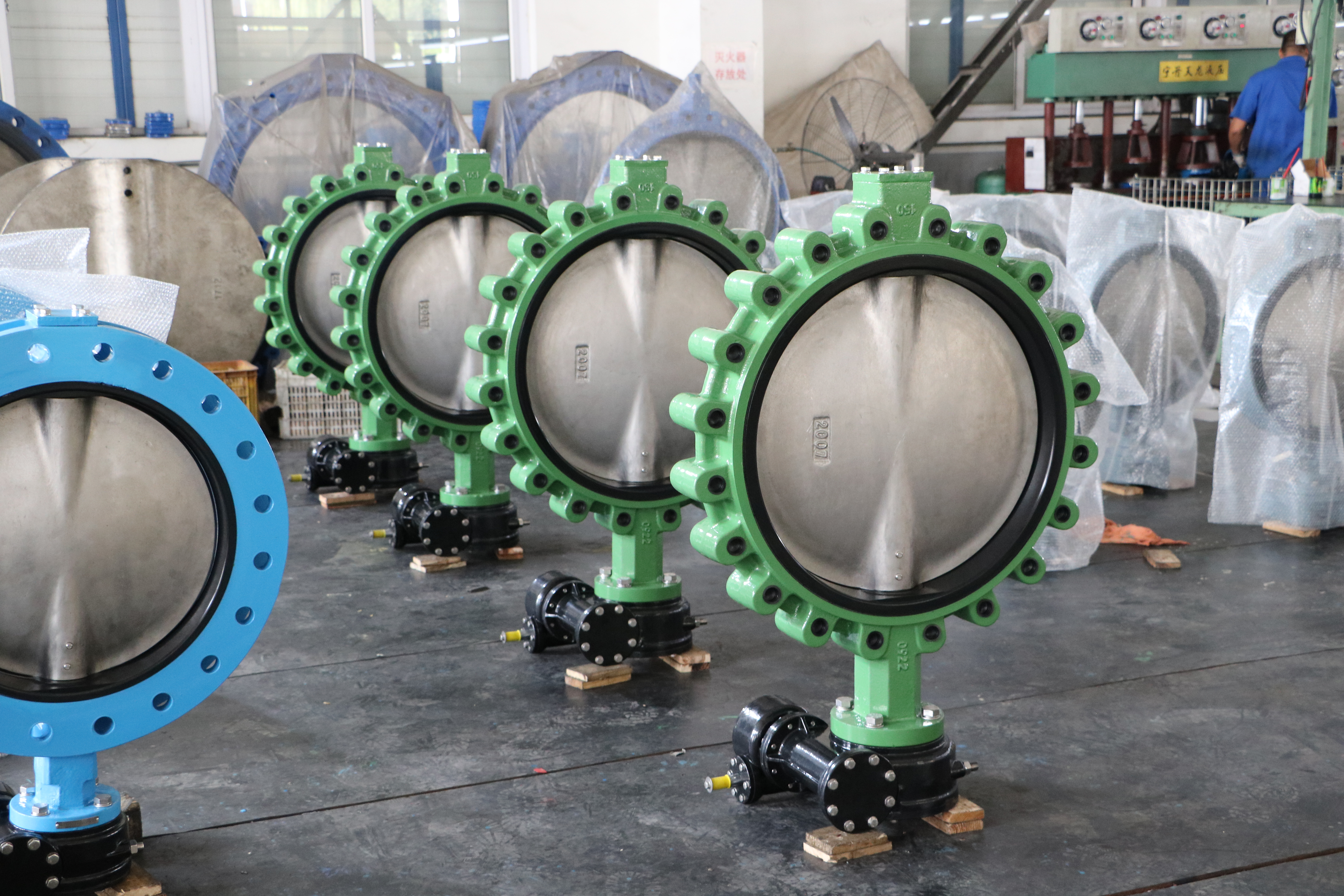 3 연성 철 DI 버터 플라이 밸브,