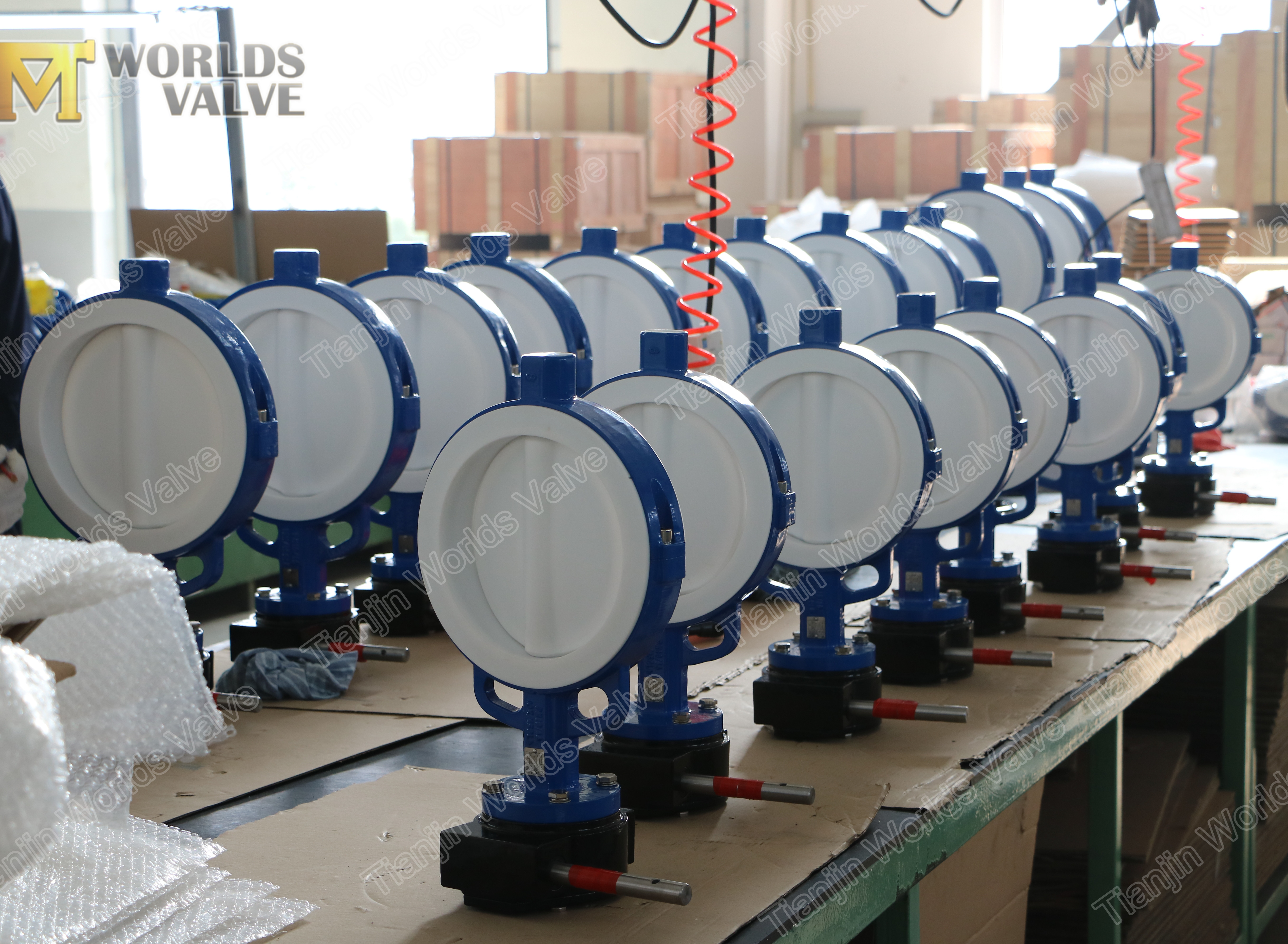 2 PTFE 시트 두 조각 바디 스플릿 바디 웨이퍼 버터 플라이 밸브