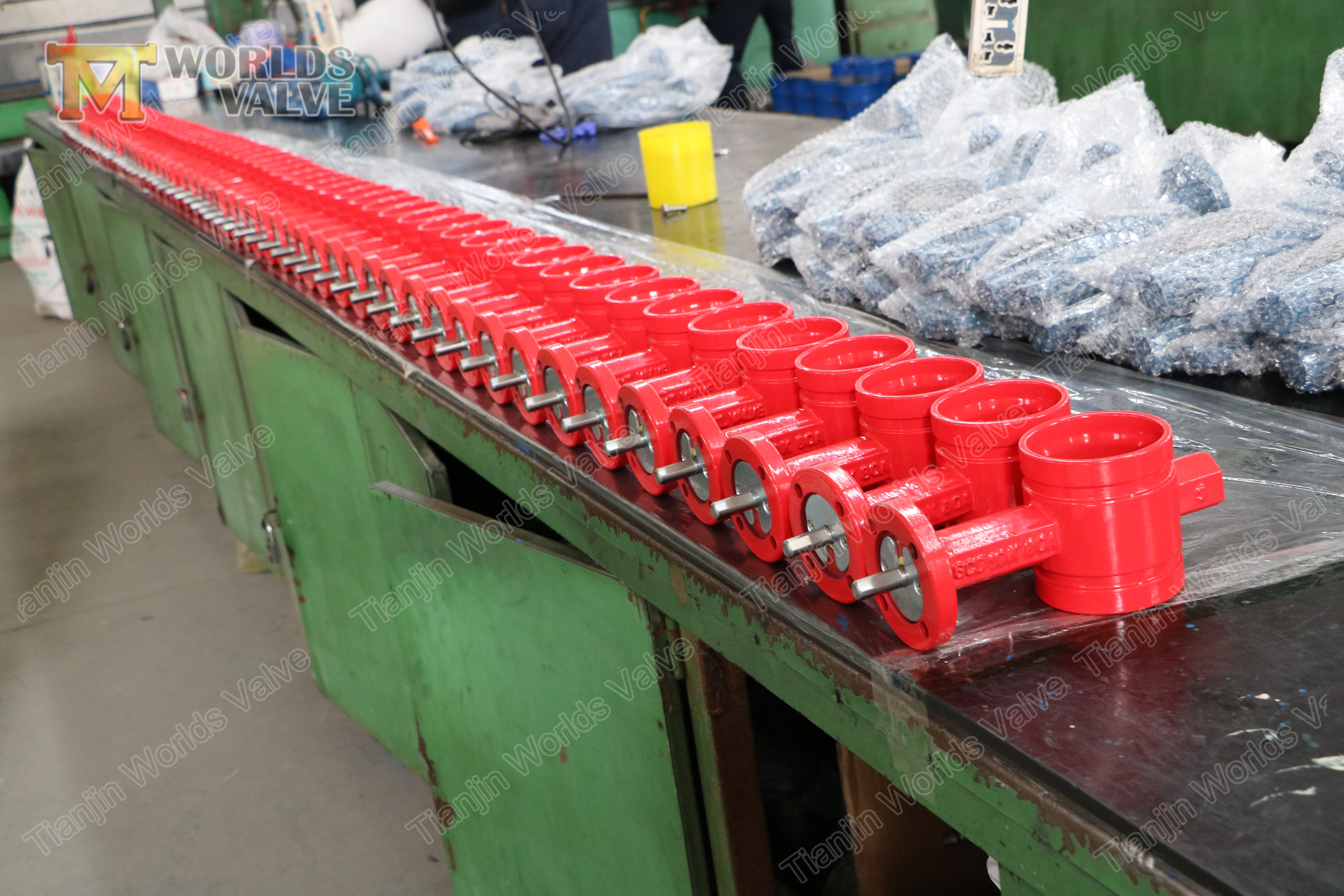 3 연성 철이 홈 그루브 버터 플라이 밸브