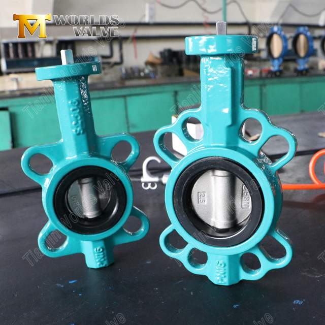 고무 시트 및 SS 디스크 연성 철 웨이퍼 버터플라이 밸브 | 비용 효율적인 산업용 솔루션