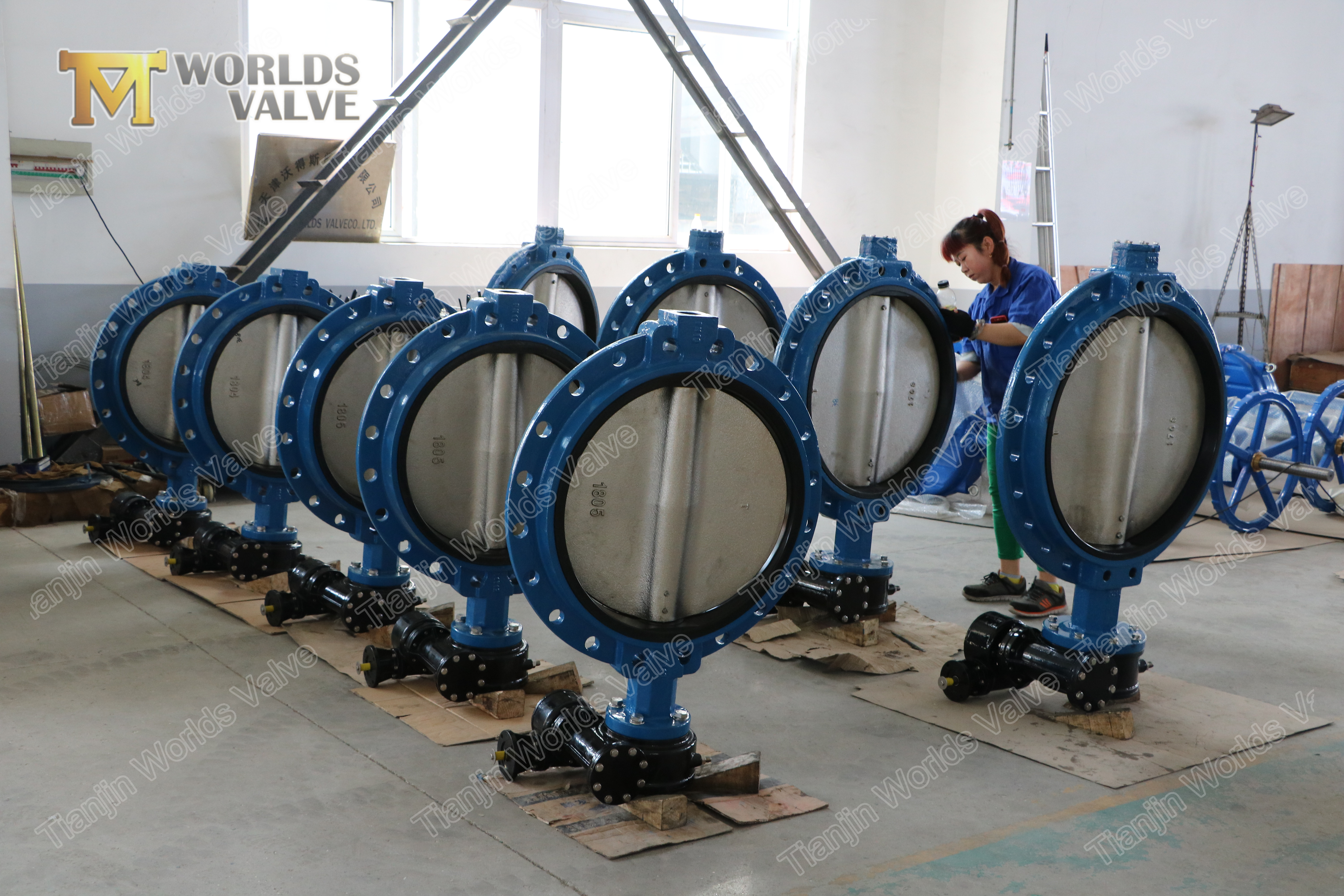 5 단일 플랜지 연성 철제 버터 플라이 밸브