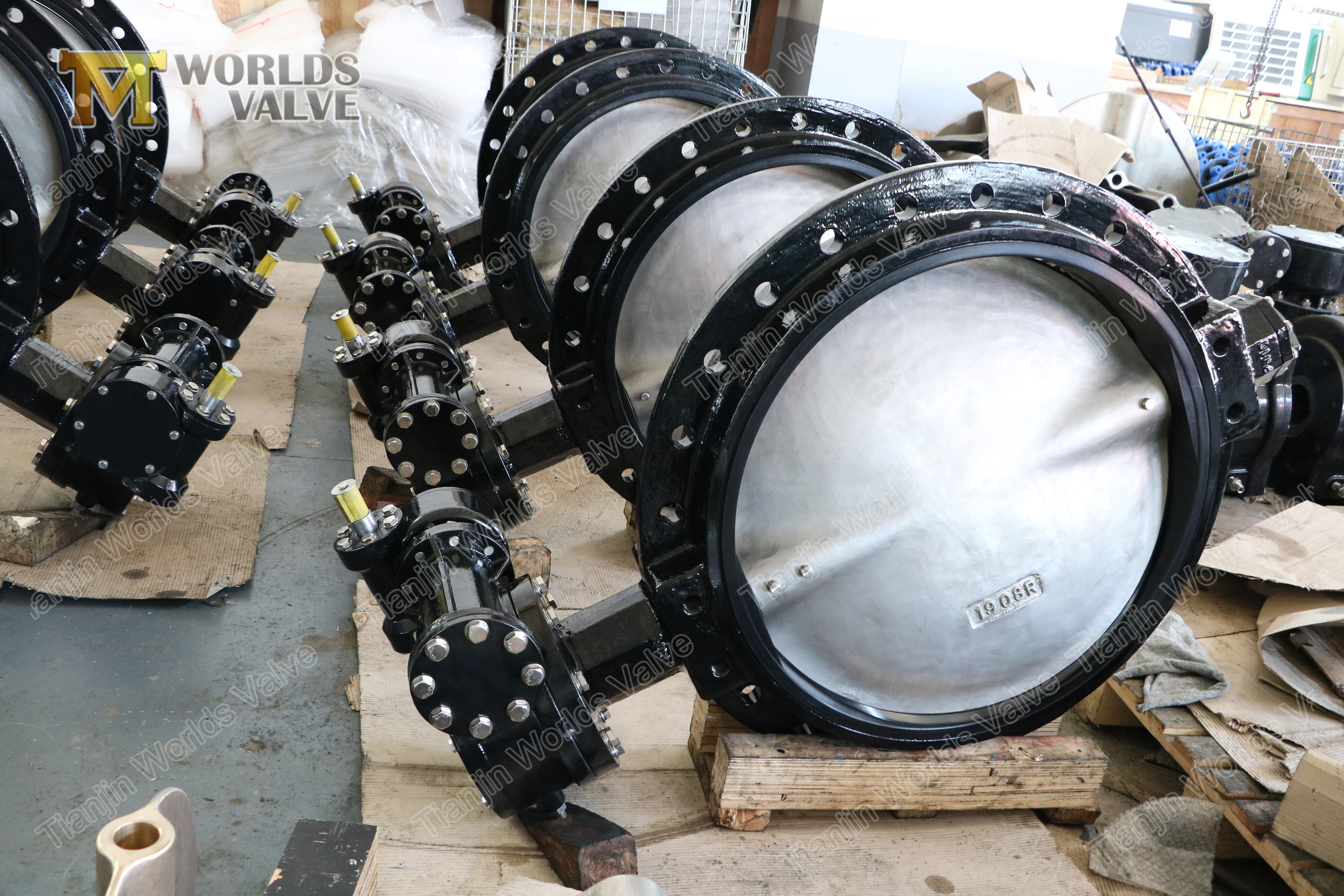 4 GJS400GJS500 단일 플랜지 연성 철 버터프