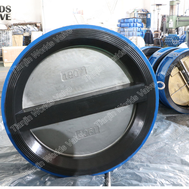 전체 고무 줄 지어 웨이퍼 유형 체크 밸브 비 반환 밸브