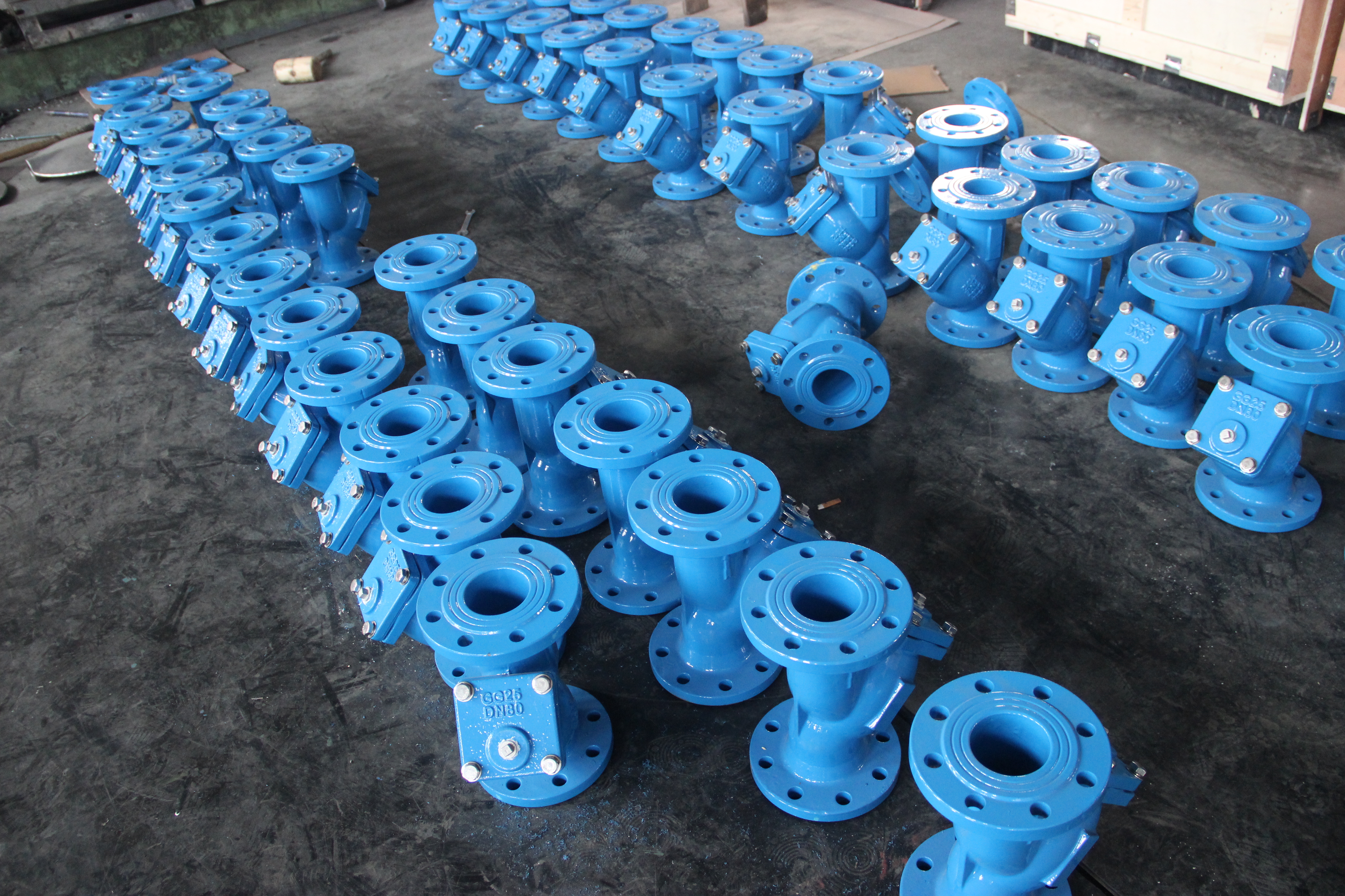 DN80 Y형 스트레이너 연성철 몸체 플랜지 연결 산업용 파이프라인 보호 (2).JPG