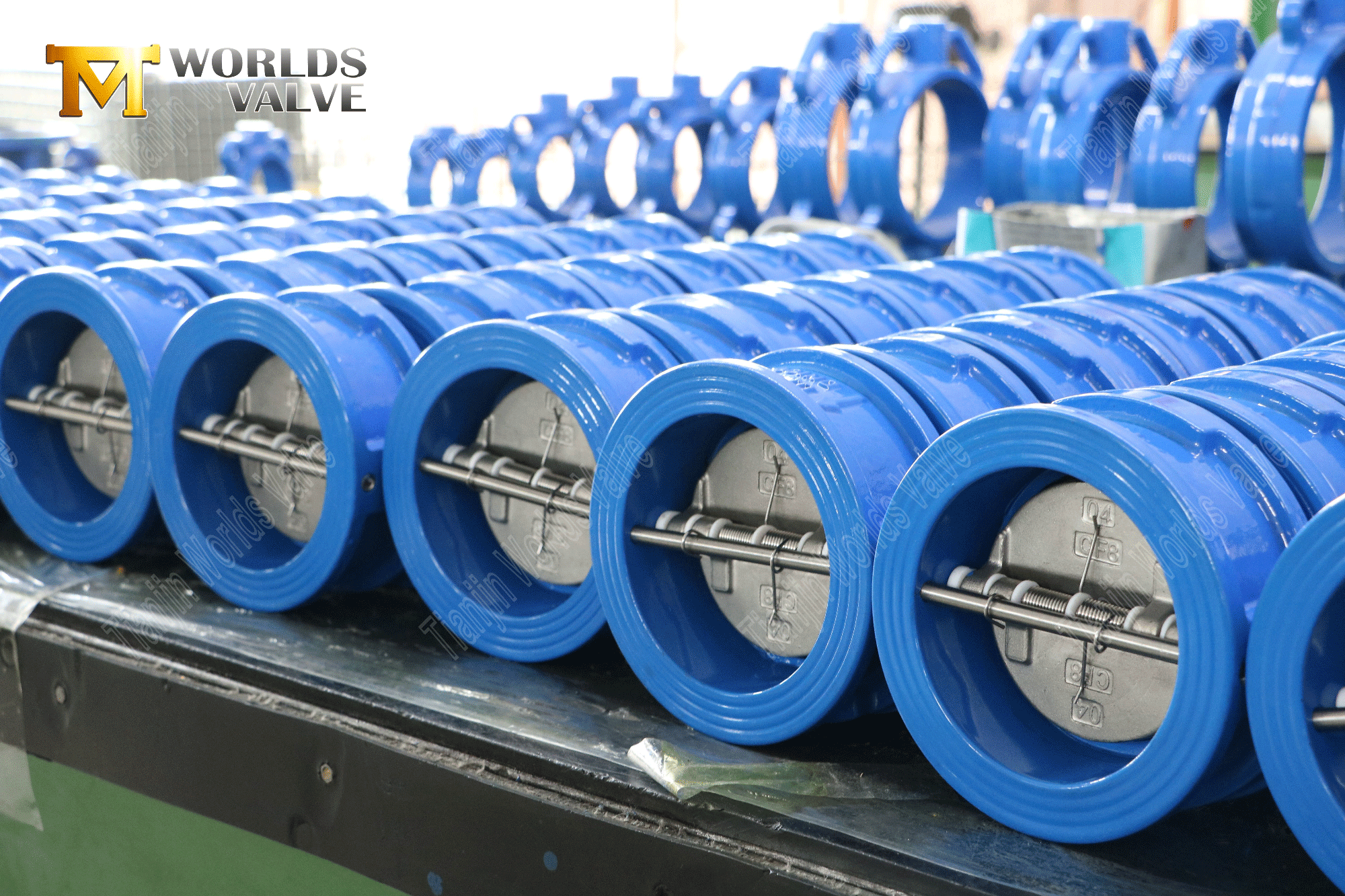 EPDM 시트 및 SS 디스크와 듀얼 플레이트 체크 밸브 PN16