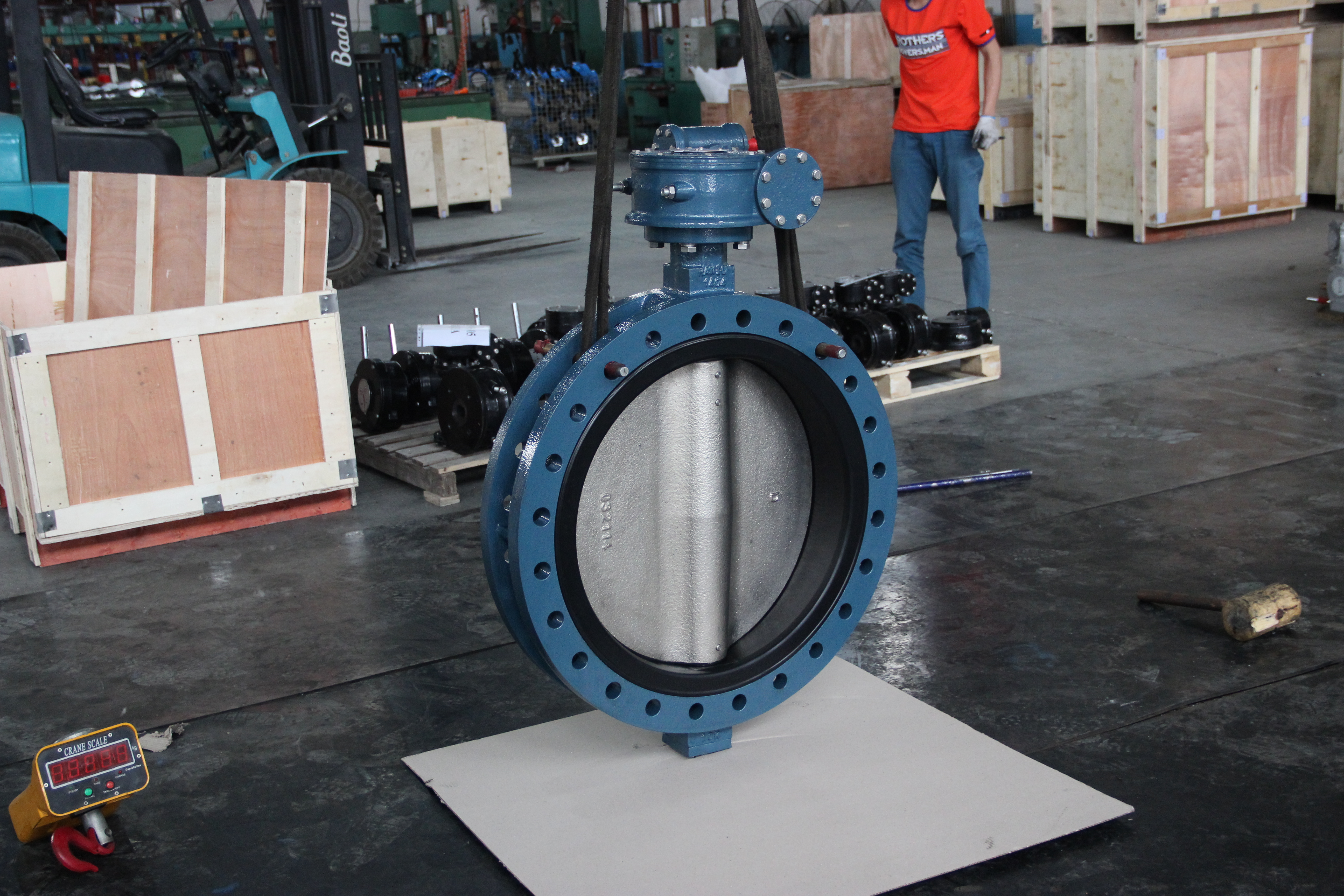 AWWA C504 표준 -2 (1)가있는 U 자 모양 나비 밸브