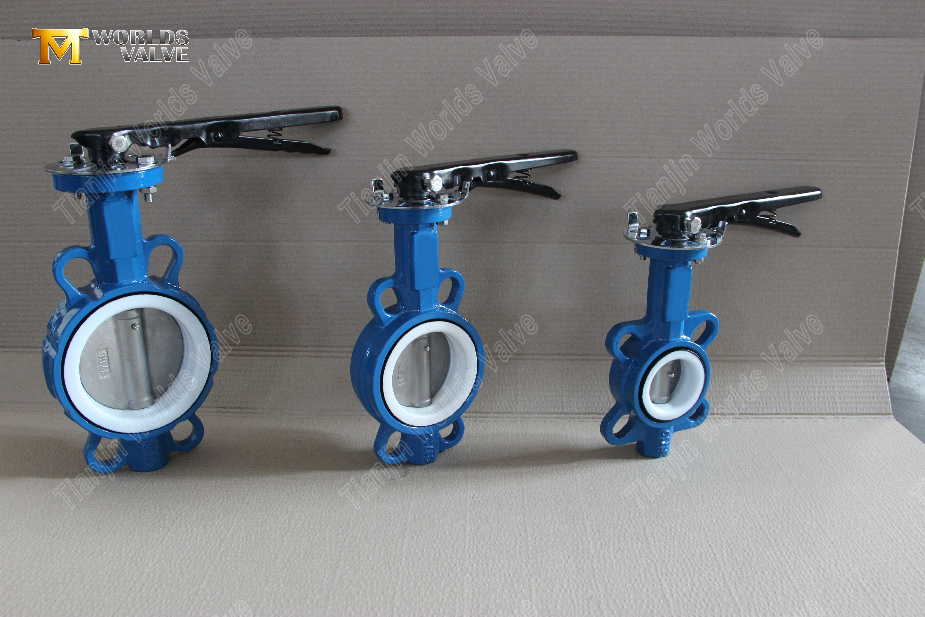 CF8M-디스크-&-PTFE-시트-웨이퍼-버터플라이-밸브-핸드-레버-작동-6