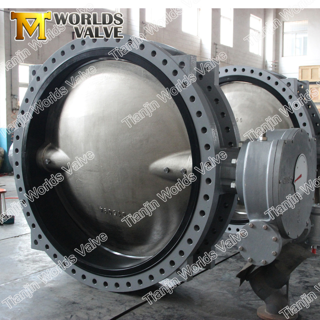 DN1500 60인치 60" Awwa C504 이중 플랜지 버터플라이 밸브
