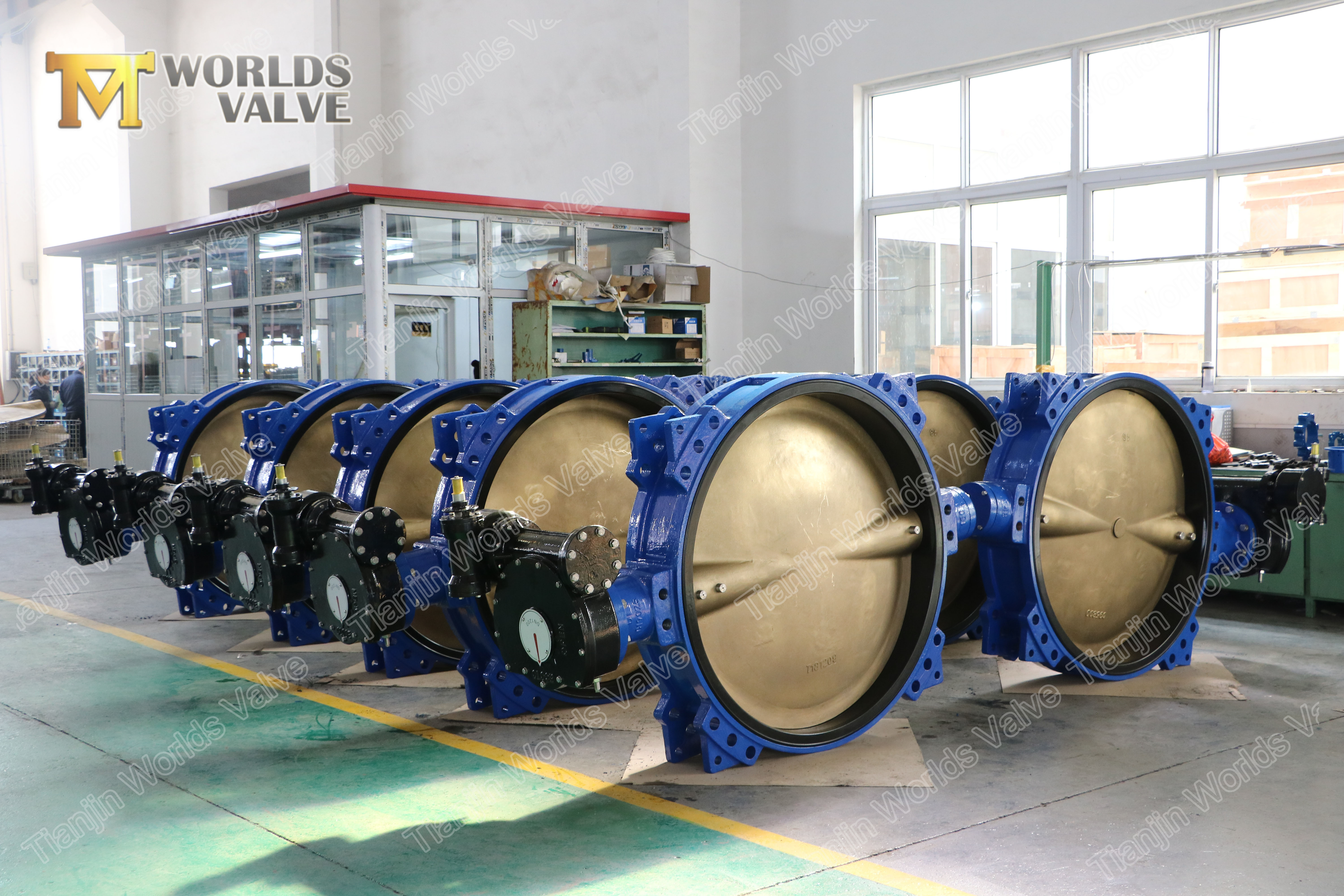 2 고무 EPDM NBR BUNA-N 안감 동심 나비 밸브 DN1200