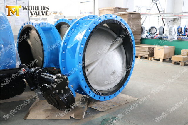 ANSI 클래스 150 FF RF 플랜지 이중 플랜지 버터플라이 밸브 접착 고무 시트