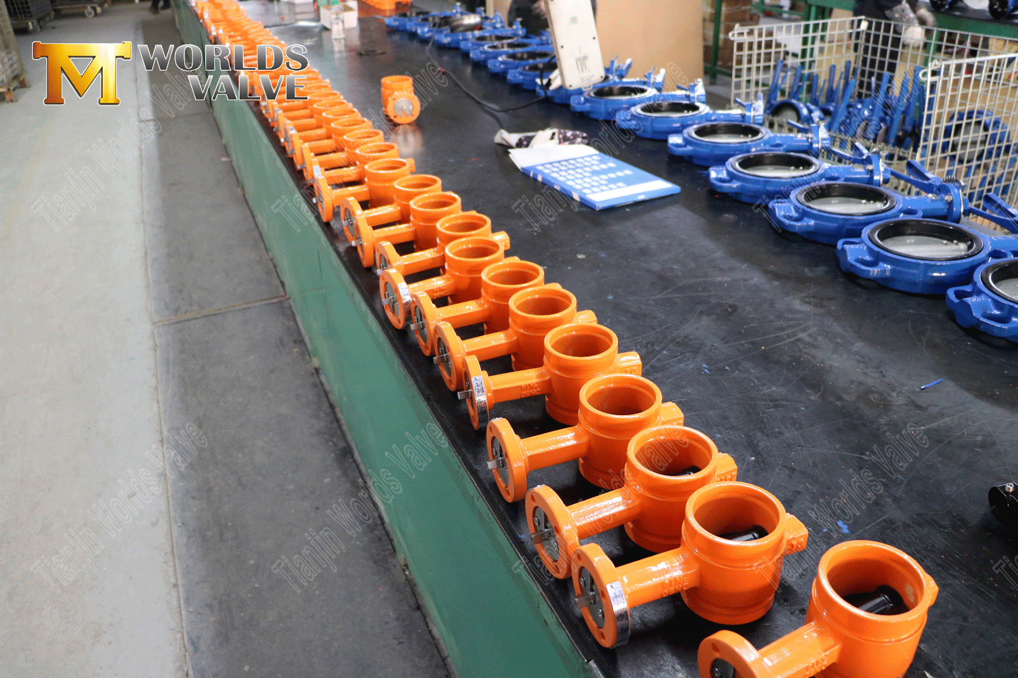 DI 밸브 바디가있는 소형 그루브 홈 고압 나비 밸브 (1)