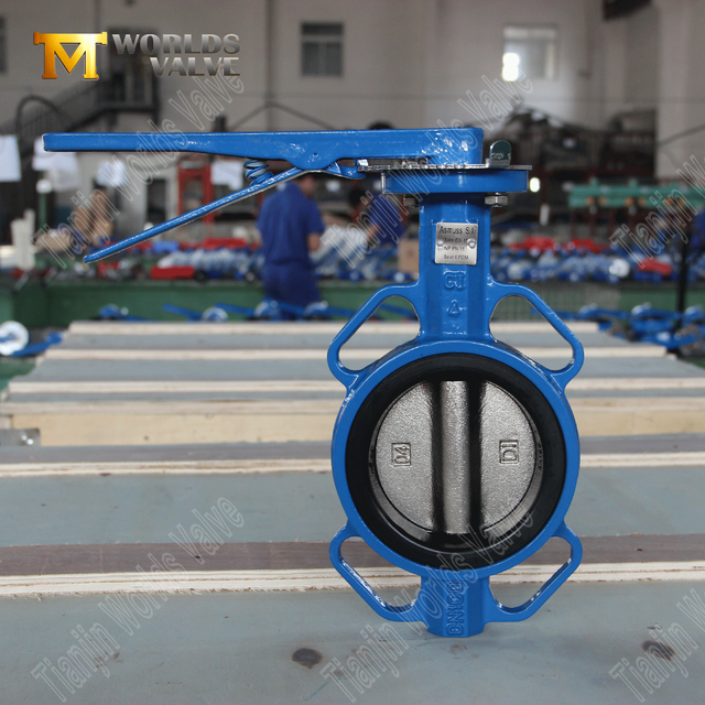 중국 밸브 제조업체 - 주철 웨이퍼 타입 나비 밸브