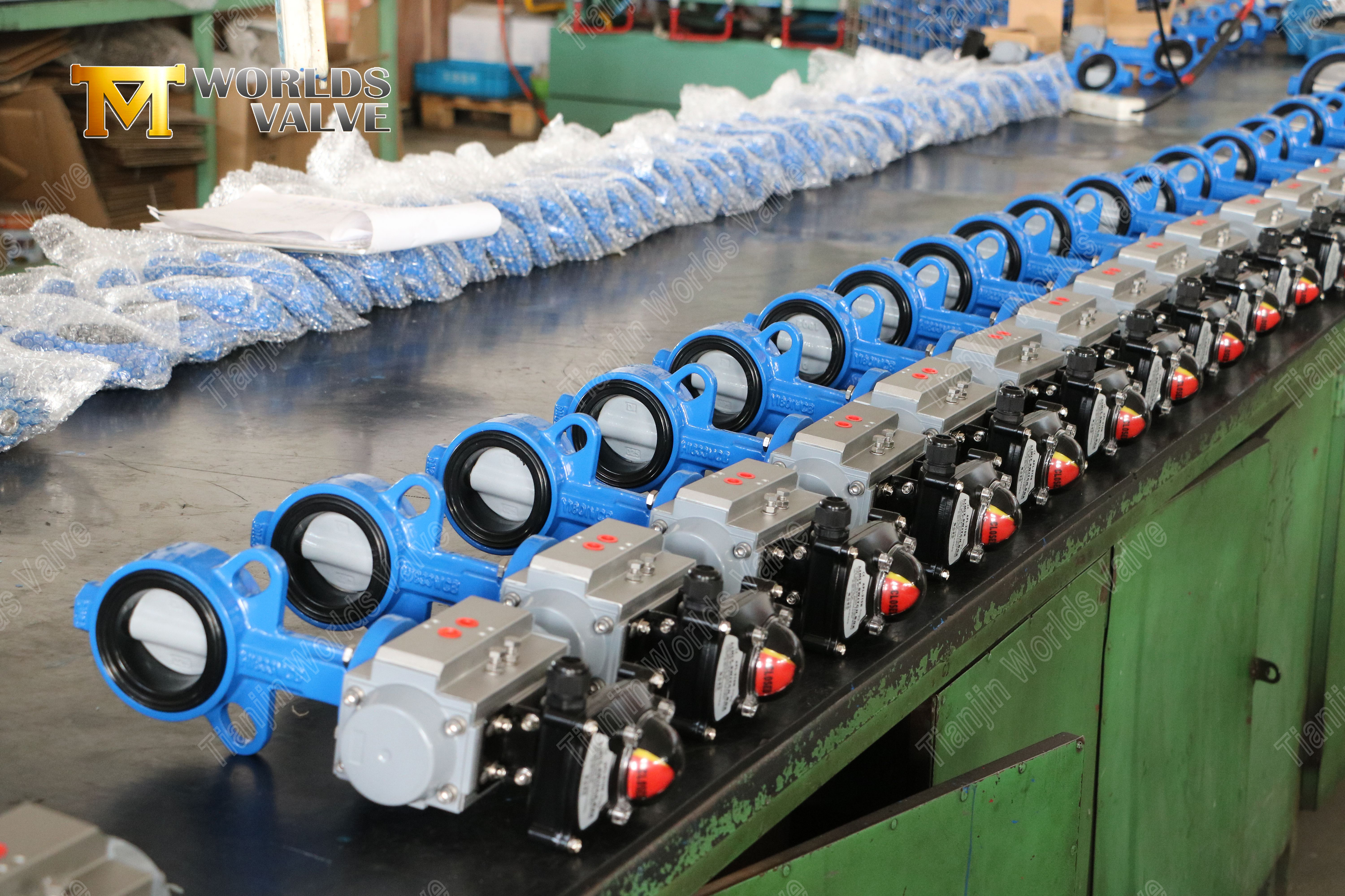 나일론 코팅 디스크 및 WCB 신체 비용 효율적인 부식 저항이있는 웨이퍼 나비 밸브 -1 (1)