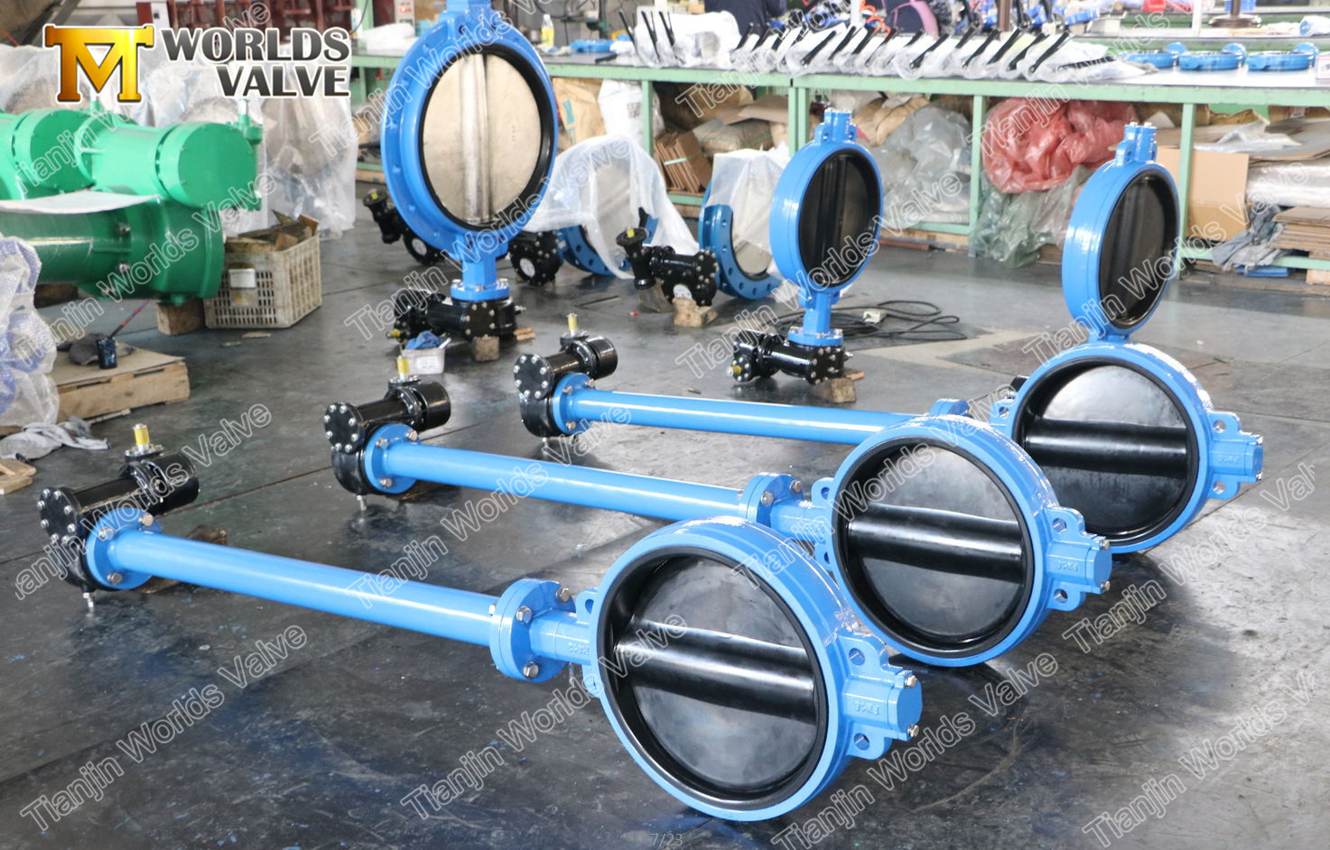 4 GJS400GJS500 연성 철제 버터 플라이 밸브