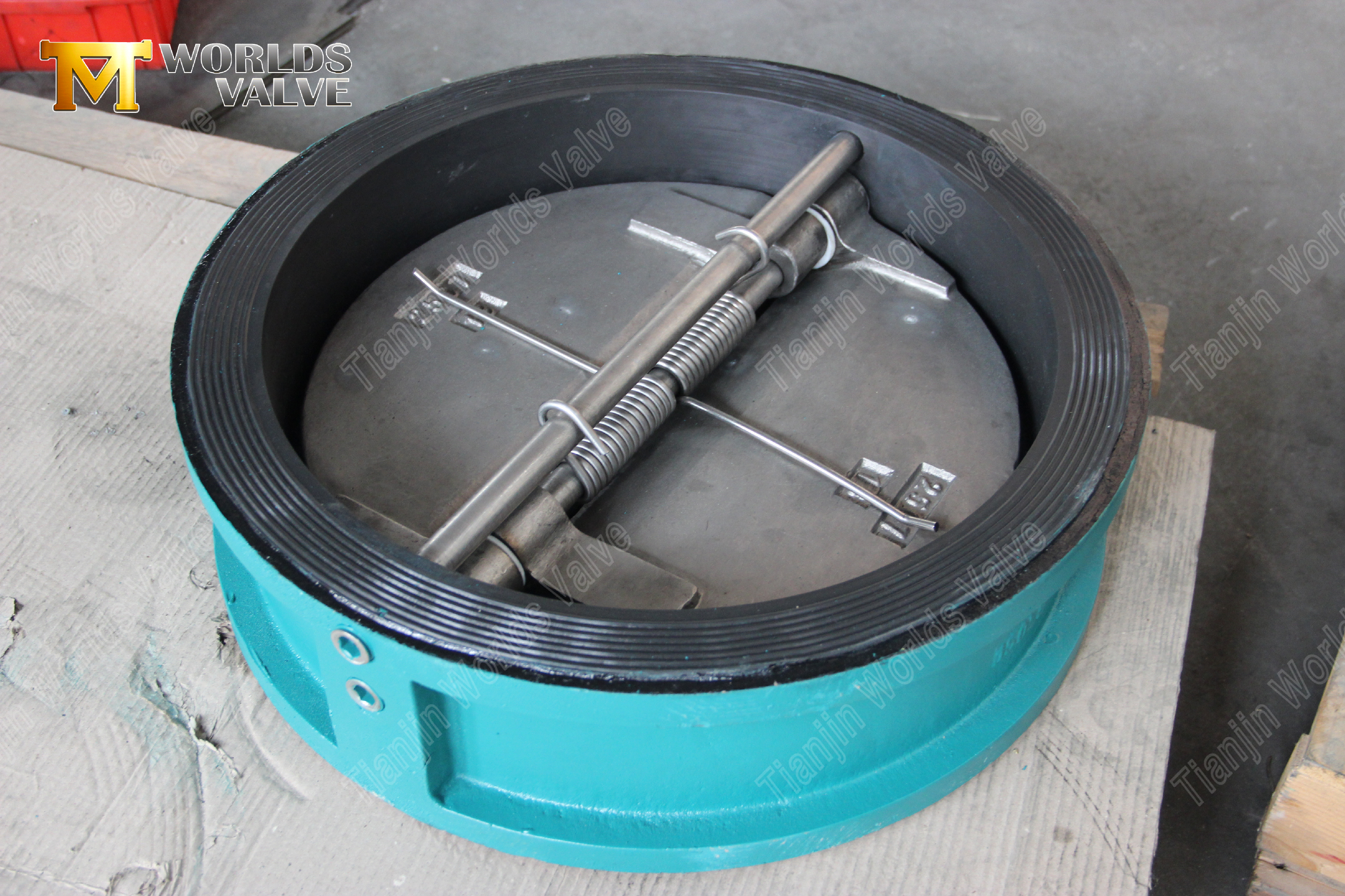 알루미늄 청동 디스크 이중 플레이트 웨이퍼 체크 밸브 (6)