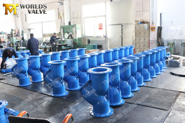 Ss 스크린 필터가 있는 캐스트 연성 철 Y형 스트레이너